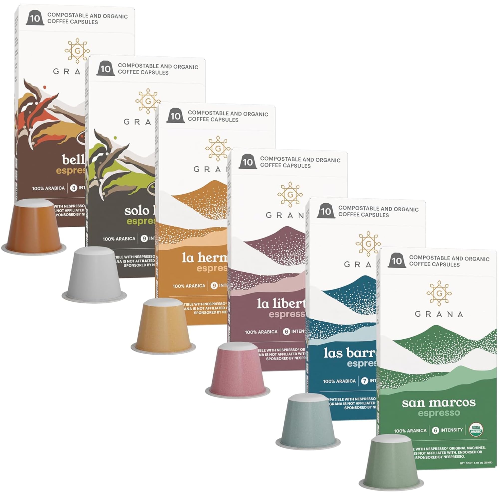 Amazon.com: G GRANA Coffee Pods, Compatible with Nespresso